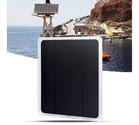 Hyuduo Cargador de Batería Portátil con Panel Solar de Silicio Monocristalino de 10 W para Batería de Plomo ácido de 12 V, Ventilador Pequeño USB, Coche, Camión, Caravana, Motocicleta, Uso RV