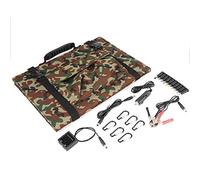 Hyuduo Cargador Solar Portátil, Panel Solar Plegable, 120 W, 5 V, Kit de Carga Flexible para Teléfono, Tableta, Portátil, Cámara, GPS, Viajes Al Aire Libre, Camping, Uso de Emergencia