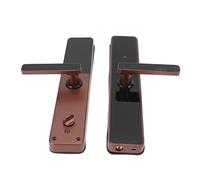 Hyuduo Cerradura de Puerta Inteligente, Cerradura Electrónica Automática de Huellas Dactilares con Contraseña y Acceso a Tarjeta IC, Fácil Instalación, Diseño de Manija, para Entrada de Apartamentos