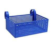 Hyuduo Cesta de Almacenamiento Junto a la Piscina de Plástico Plegable | Construcción de Plástico, Drenaje Hueco, Organizador para Piscina, Piscinas Elevadas, Marcos de 4,5 Cm, Almacenamiento de