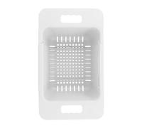 Hyuduo Cesta para Congelador Horizontal, Almacenamiento Ajustable de PP | Ampliable con Asa, Se Adapta a Estantes de Congelador y Refrigerador, Diseño Poroso para Drenaje, Fácil de Limpiar, Soporta