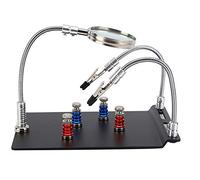 Hyuduo Clamp/Holder de Placa Magnética, Lupa del Soporte de la Placa del Circuito Magnético con Columna Fija, TE-804 para Depuración en Línea, Mantenimiento de PCB