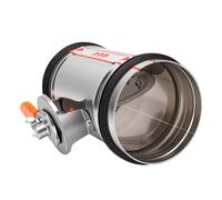 Hyuduo Compuerta HVAC de 4 Pulgadas, Válvula de Control de Volumen Manual | Regulador de Flujo de Aire de Conducto de Contracorriente, Junta de Goma para Ventilador de Escape, Ventilación de