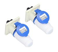 Hyuduo Conector de Alimentación Industrial 16A, Material PA66, Diseño 2P+E para Aplicaciones Industriales y de Conservación de Agua