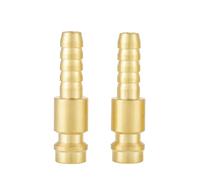 Hyuduo Conector Rápido, 2 Piezas, 8 Mm, Adaptador de Gas Refrigerado por Agua, Latón M8 para Manguera de Soplete de Soldadura, Acoplamiento de Liberación Rápida Duradero Rojo Azul para de