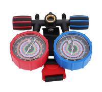 Hyuduo Conjunto de Colector HVAC, Medidor de Presión de Refrigeración, Presión de CA con Medidor de Presión Alta y Baja para Carga de Refrigerante R134A R22 R410A R404A