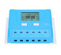 Hyuduo Controlador de Carga Solar PWM 12V 24V, 30A LCD