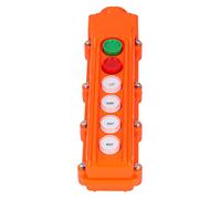 Hyuduo Controlador de Grúa, Interruptor de Botón de Estación de Control Remoto con 6 Vías, Nominal 220 V/500 V para Aplicaciones de Elevación y Elevación