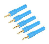 Hyuduo Convierta el Conector Banana, Adaptador de Conector Banana Macho de 2 Mm A Hembra de 4 Mm de Latón PA, 30 V CA A 60 V CC 36 A, Conectividad Fuerte, Buena Conductividad, para Conexión de Sonda