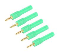 Hyuduo Convierta el Conector Banana, Adaptador de Conector Banana Macho de 2 Mm A Hembra de 4 Mm de Latón PA, 30 V CA A 60 V CC 36 A, Conectividad Fuerte, Buena Conductividad, para Conexión de Sonda