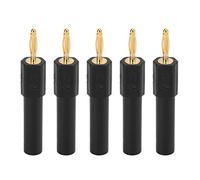 Hyuduo Convierta el Conector Banana, Adaptador de Conector Banana Macho de 2 Mm A Hembra de 4 Mm de Latón PA, 30 V CA A 60 V CC 36 A, Conectividad Fuerte, Buena Conductividad, para Conexión de Sonda