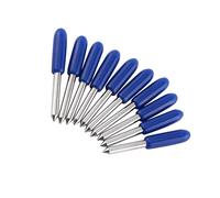 Hyuduo Cuchilla de Plotter, 10 Uds., Cuchillo de Corte de Acero de Tungsteno para Cortador de Vinilo, 30/45/60 Grados con Alta Dureza para y Otros Trazadores (60°)