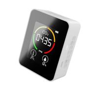 Hyuduo Detector de Aire Interior de Interiores Detector de CO2 Digital Home para el Control de la Oficina en el Hogar Control de Prevención Schwarz (WHITE)