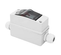 Hyuduo Disyuntor de CC 2P 50A 1000V, Interruptor Aislador en Miniatura Retardante de Llama PA66 con Ventana Transparente para Solar Fotovoltaico RV Fuera de la Red