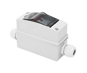 Hyuduo Disyuntor de CC 2P 50A 1000V, Interruptor Aislador en Miniatura Retardante de Llama PA66 con Ventana Transparente para Solar Fotovoltaico RV Fuera de la Red