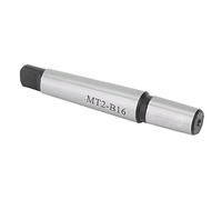 Hyuduo Eje de Portabrocas Cónico Morse 2MT a B16 40Cr Eje de Portabrocas 112 Mm de Longitud 0,01 Mm de Precisión Soporte de Extremo de Espiga para Conexión de Mandril de Torno y Uso de Mecanizado