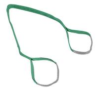 Hyuduo Eslinga de Elevación Plana 2T, Correas de Elevación de Grúa de Poliéster de Alta Resistencia, 50 Mm de Ancho para Uso en Envío y Construcción (4M)