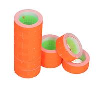 Hyuduo Etiqueta de Precios de 3 Tubos, 15000 Piezas de Doble Línea Roja con Salida de Papel Suave, para MX5500 AK813 HG979 (rojo)