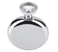 Hyuduo Frasco de Whisky de Acero Inoxidable de 5 Onzas, Botella de Alcohol, Diseño Redondo Portátil con Sello a Prueba de Fugas para Acampar, Regalos de Viaje para Hombres