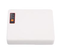 Hyuduo Fuente de Alimentación Ininterrumpida, ABS Mini UPS Respaldo de Batería 16000mAh 18W Salida CC Multivoltaje para Cámara de Módem Enrutador, USB Tipo C PoE, Enchufe de la UE para Red de