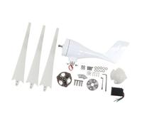 Hyuduo Generador de Turbina Eólica Generador de Viento de Aleación de Aluminio de 600 W con 3 Palas de Fibra de Nailon Control MPPT 12 V para Cámara de Alumbrado Público Uso de Energía en el Hogar y