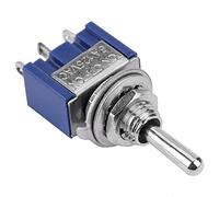 Hyuduo Interruptor de Palanca de 3 Posiciones, SPDT ON OFF ON Mini Interruptor de Palanca 3 Pines 6 Mm 6 A 125 VAC, Automotriz