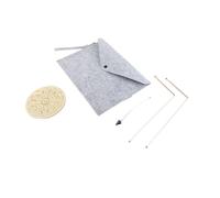Hyuduo Juego de Tablero de Péndulo con Varilla de Radiestesia, Herramientas de Adivinación de Cobre con Tapete del Tesoro para Principiantes y Practicantes