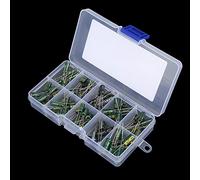 Hyuduo Kit de Condensador 100pcs, Condensadores Electrolíticos Establecieron 10 Valores 10V-63V 10UF-470UF con una Caja Variada para Audio, Condensador Radial de Alta Precisión