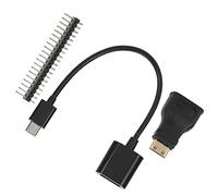 Hyuduo Kit de Expansión 3 en 1 para W, Adaptador ABS Mini, Cable Micro USB OTG de 40 Pines, Expansión de Pantalla GPIO USB para Usuarios de
