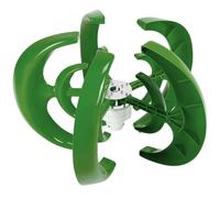 Hyuduo Kit de Generador de Turbina Eólica de Eje Vertical de 1200 W, Híbrido de Aleación de Acero y Plástico para Energía Eólica Solar, Diseño de Linterna de 5 Aspas de 12 V para Casas Móviles de