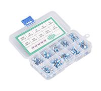 Hyuduo Kit de Potenciómetro de Recortes Variables, 100 Pcs 10 Valores de 500r a 1 M, Excelente Durabilidad, Azul, Mp3, Mp4, Teléfono, Equipo de Automatización de Oficina