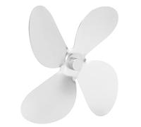 Hyuduo Kit de Ventilador de Estufa de 4 Cuchillas de Aleación de Aluminio, Calor con Mayor Velocidad y Mayor Volumen de Aire, Instalación Fácil, Viene con Tornillo de Llave Hexadecimal para