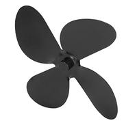 Hyuduo Kit de Ventilador de Estufa de 4 Cuchillas de Aleación de Aluminio, Calor con Mayor Velocidad y Mayor Volumen de Aire, Instalación Fácil, Viene con Tornillo de Llave Hexadecimal para