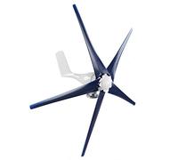 Hyuduo Kit Generador de Turbinas Eólicas de 800W 5 Cortador, Accesorios de Piezas de Energía Solar de Baja Vibración para Cabañas de Barcos Carga (24V)
