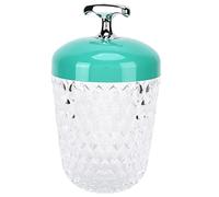 Hyuduo Lámpara de Mesa de Cristal LED, 3 Colores de Atenuación USB (GREEN) | Lámpara de cabecera con control táctil, base de ABS con pantalla acrílica, atenuación continua de 3 modos de color,