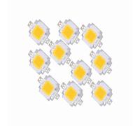 Hyuduo LED COB 10W Luz Blanca Cálida Bombilla Reemplazo para Lámpara Inundación DC 9-12V 10 Piezas Accesorios Iluminación Exterior