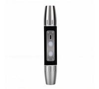 Hyuduo Luz de Evaluación de Joyas Antorcha de Identificación de Piedras Preciosas 4 Fuentes de Luz Blanco Amarillo Púrpura Atenuación Continua con Función de Medición de Longitud para (BLACK)