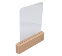 Hyuduo Luz de Libro Plana Lámpara de Lectura Recargable por USB con 3 Colores Regulables 6500K 3000K 4500K Iluminación de Página Completa Panel Transparente Base de Haya para Dorm