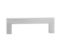 Hyuduo Manejo del Gabinete de Soporte 12 Mm 304 Puerta de Muebles de Plata de Acero Inoxidable - Accesorios para Armarios, Armarios - Paquete de 2 (128 mm)