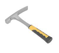 Hyuduo Martillo Geológico, Pico de Roca de Acero Al Carbono para Exploración con Diseño de Punta Pulida para Profesionales de Minería y Topografía (cabeza plana)