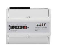 Hyuduo Medidor de Energía Eléctrica Montado en Riel de Riel de Cable de 3 Fase 4 de Alambre con 5+1 Dígitos de 35 Mm Instalación de Riel DIN Estándar para 220V/380V (15(60) A)