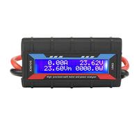 Hyuduo Medidor de Vatios Analizador de Potencia LCD Digital 8V a 60V 130A o 150A Probador de Potencia RC con Conector Eléctrico Alta Precisión para Verificación de Batería de Avión Modelo RC (150A)