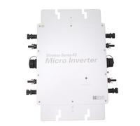 Hyuduo Microinversor Solar Microinversor de Conexión a Red de Aleación de Aluminio 2000W 100V a 240V IP65 para Sistemas de Energía Solar Al Aire Libre en la Azotea con Monitoreo de APLICACIÓN