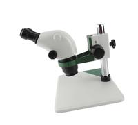 Hyuduo Microscopio Compuesto Binocular, Microscopio Profesional de Aleación de Aluminio con Zoom Continuo de 6,5X a 65X, Perilla de Enfoque Fino, Distancia de Trabajo de 110 Mm para Reparación de