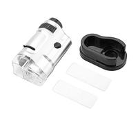Hyuduo Microscopio LED, Microscopio Compacto Iluminado de Plástico ABS, Aumento de 20X-40X para Aficionados y Estudiantes