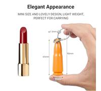 Hyuduo Mini Candado de Huella Digital, Cerradura Inteligente Impermeable con Capacidad de 20 Huellas Dactilares para Uso en Equipaje y Gimnasio, Diseño Compacto de ABS y Acero (ORANGE)