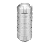 Hyuduo Mini Cryptex, Contraseña de Bloqueo de Código de Aleación de Aluminio Cryptex con Compartimento Interior de 3,15 Pulgadas, Regalo Romántico de Cumpleaños para Adultos para el Día de San