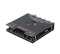 Hyuduo Módulo Amplificador de Potencia de 2,1 Canales, Chip TPA3255 BT5.1, Entrada de Tarjeta de Sonido USB Auxiliar con Control de Perilla para de Audio en Casa