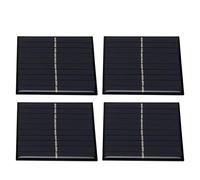Hyuduo Módulo de Panel Solar, 4 Piezas Mini 0,8 W 5 V Kit de Panel Solar para Proyectos de Bricolaje, de Células Solares para Carga de Batería, Experimentos Científicos, Juguetes, Aplicaciones