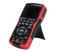 Hyuduo Multímetro de Osciloscopio Portátil, 3 en 1 de Doble Canal 50 MHz con Generador de Señal para Prueba de Diodo de Resistencia de Condensador de Corriente de Voltaje, Osciloscopio